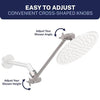 Premium Shower Arm with Flange - big circle